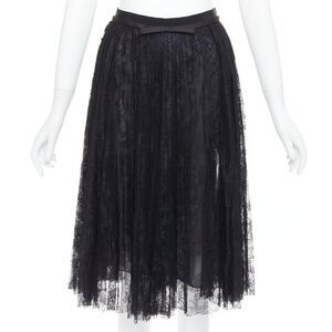 Giambattista Valli Silk Bow Trim Skirt